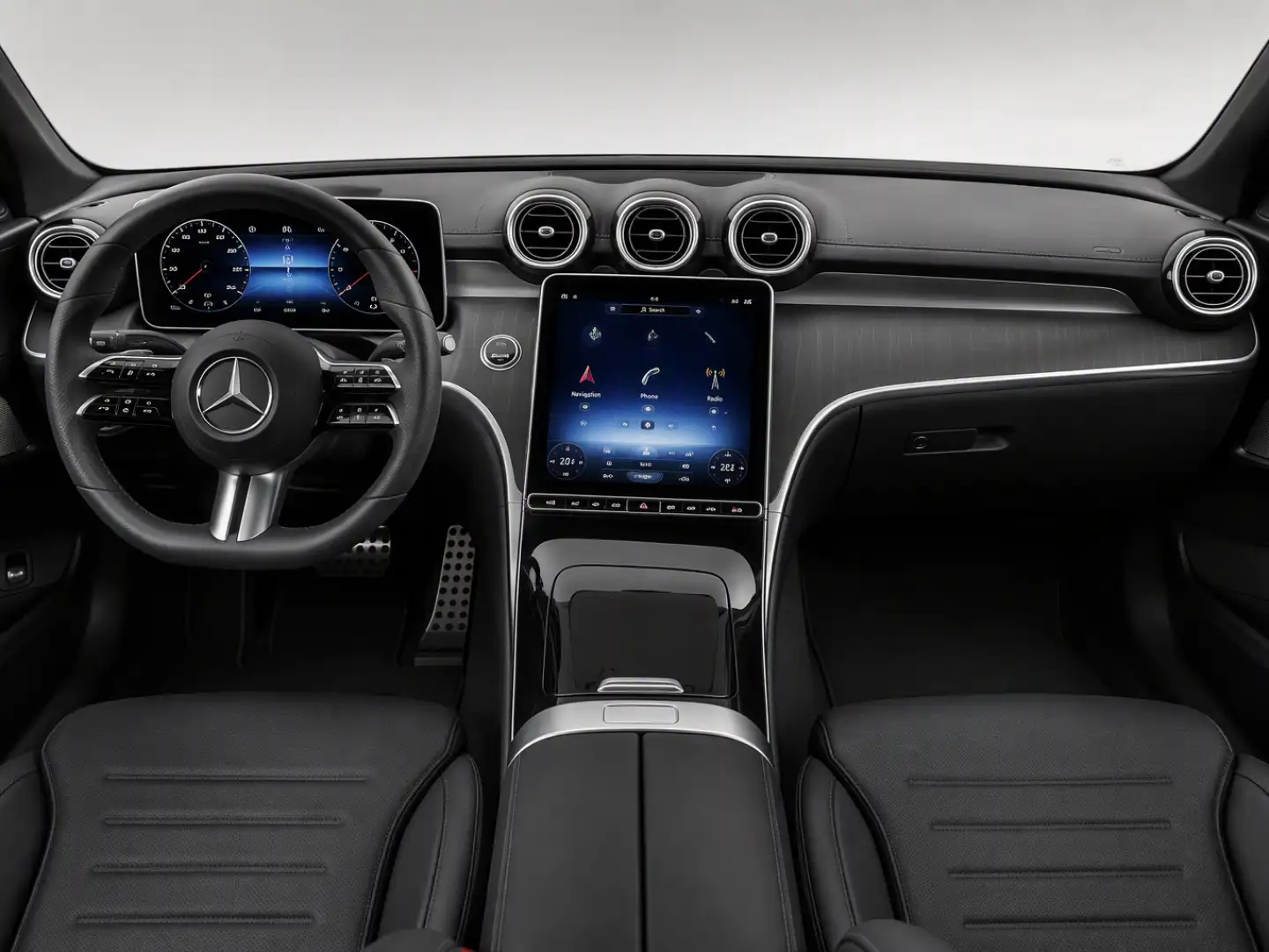 کابین و داشبورد بنز کلاس C C200L سال 2024 - 2025
