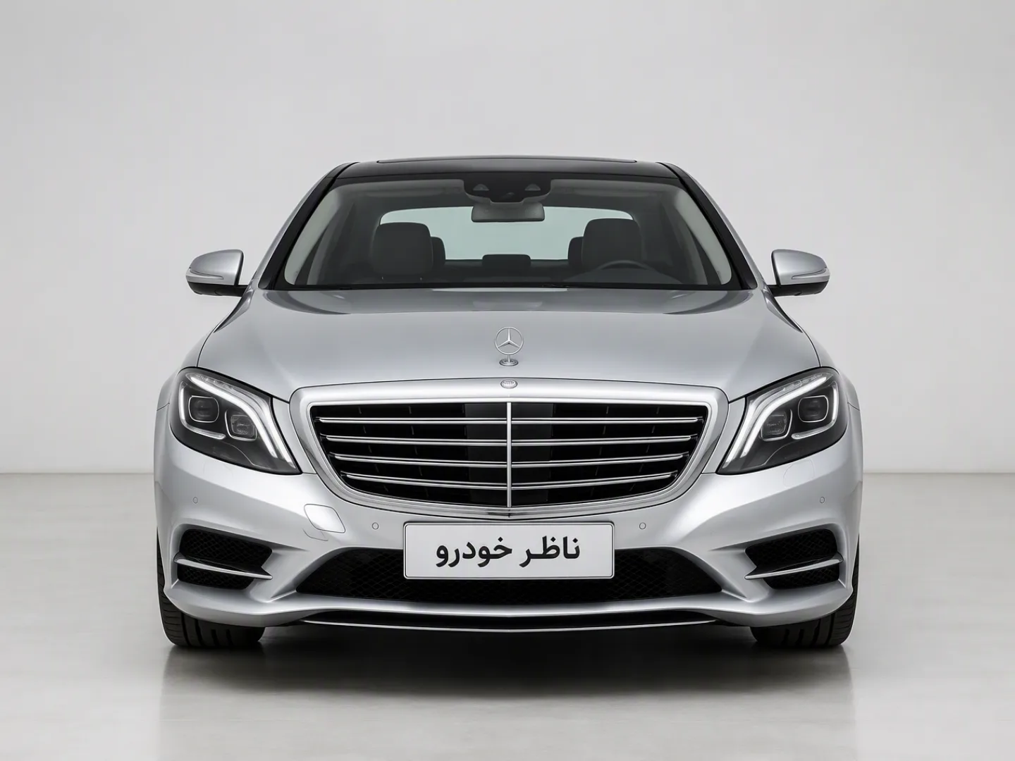 نمای مستقیم جلو بنز کلاس S S500 مدل 2014