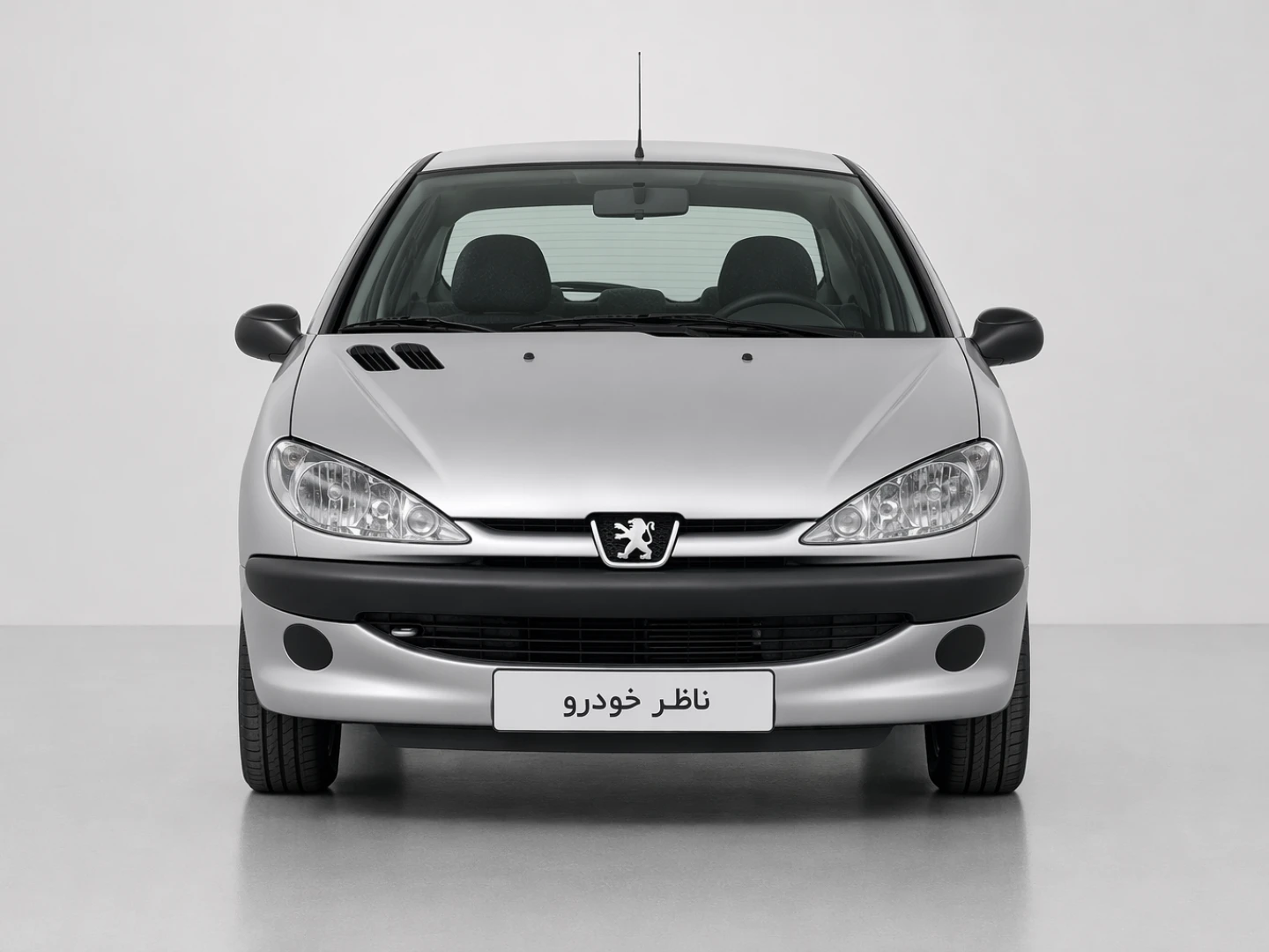 نمای مستقیم جلو پژو 206 SD V19 سال 1385 - 1400
