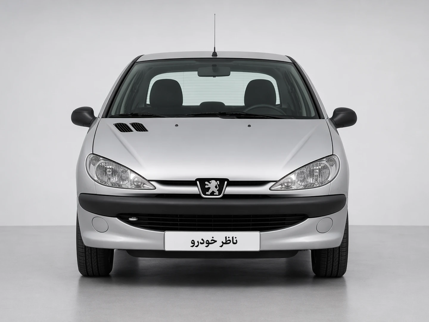 نمای مستقیم جلو پژو 206 SD V2 سال 1385 - 1400