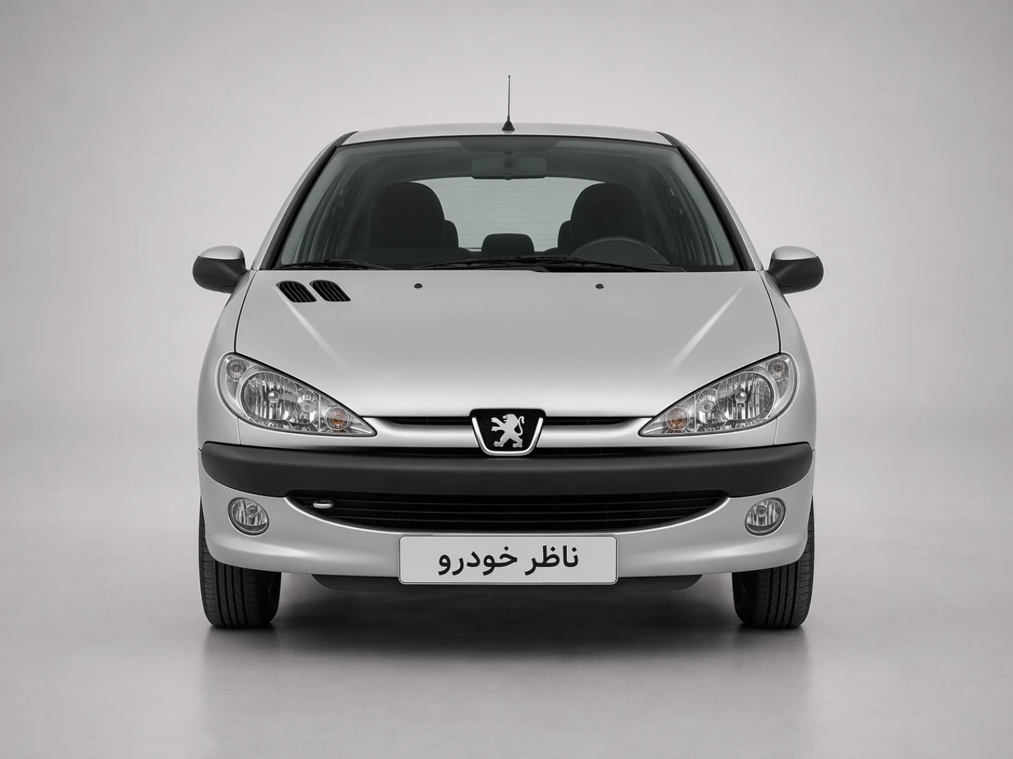 نمای مستقیم جلو پژو 206 SD V6 سال 1385 - 1400