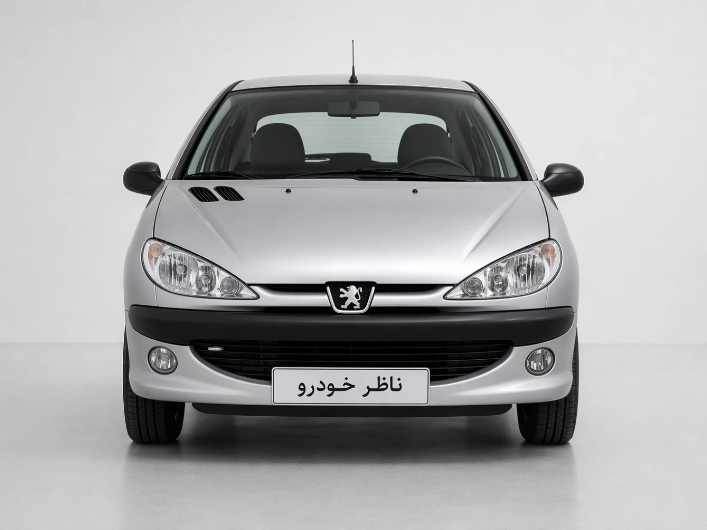 نمای مستقیم جلو پژو 206 SD V8 سال 1385 - 1400