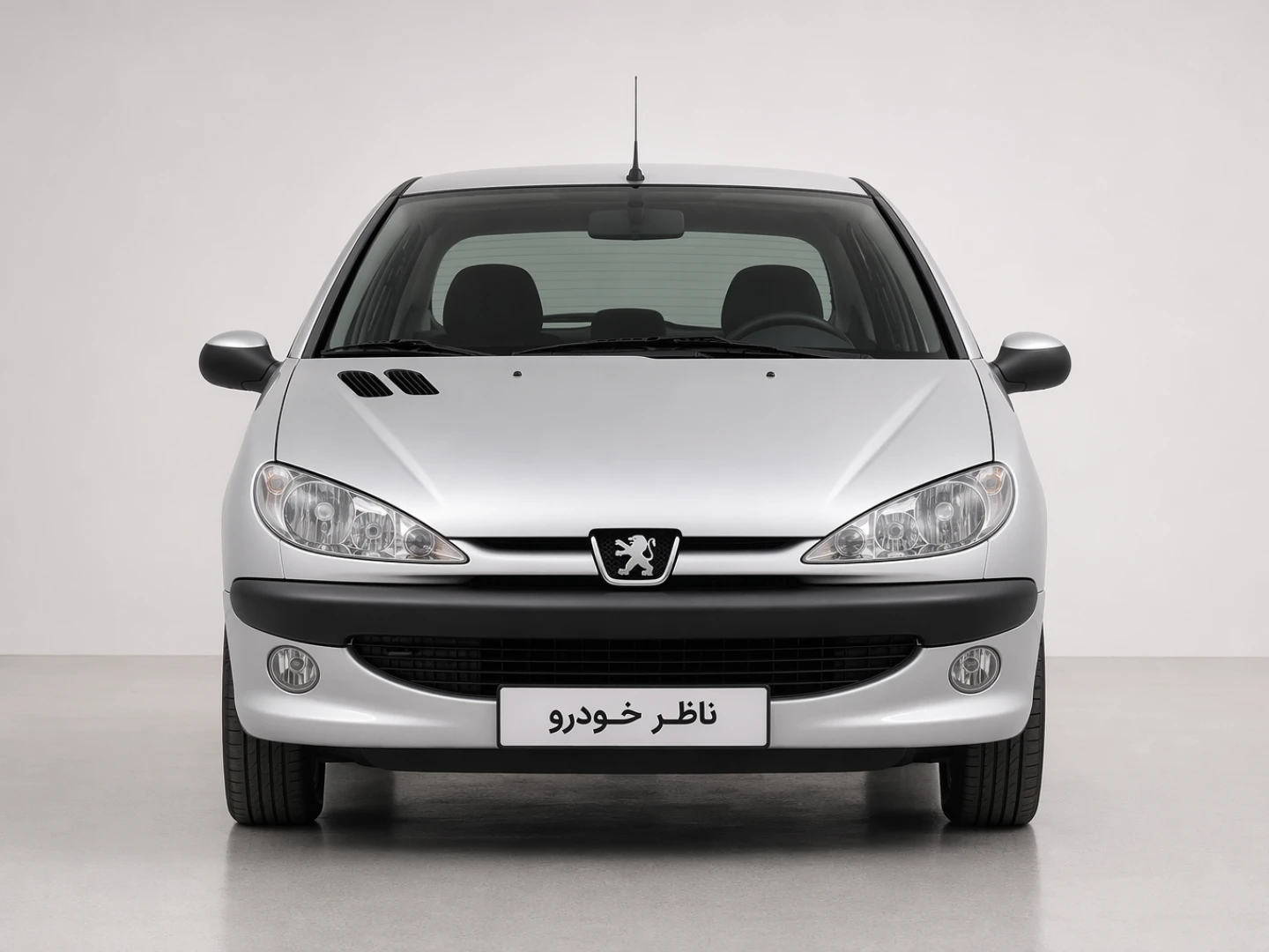 نمای مستقیم جلو پژو 206 SD V9 سال 1385 - 1400