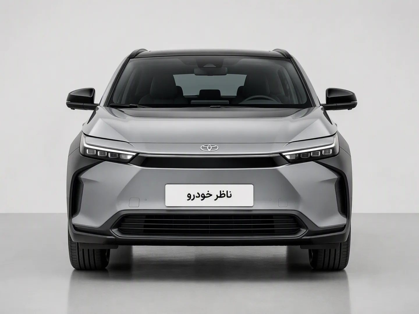 نمای مستقیم جلو تویوتا bz4X 615 مکس FWD سال 2024 - 2025