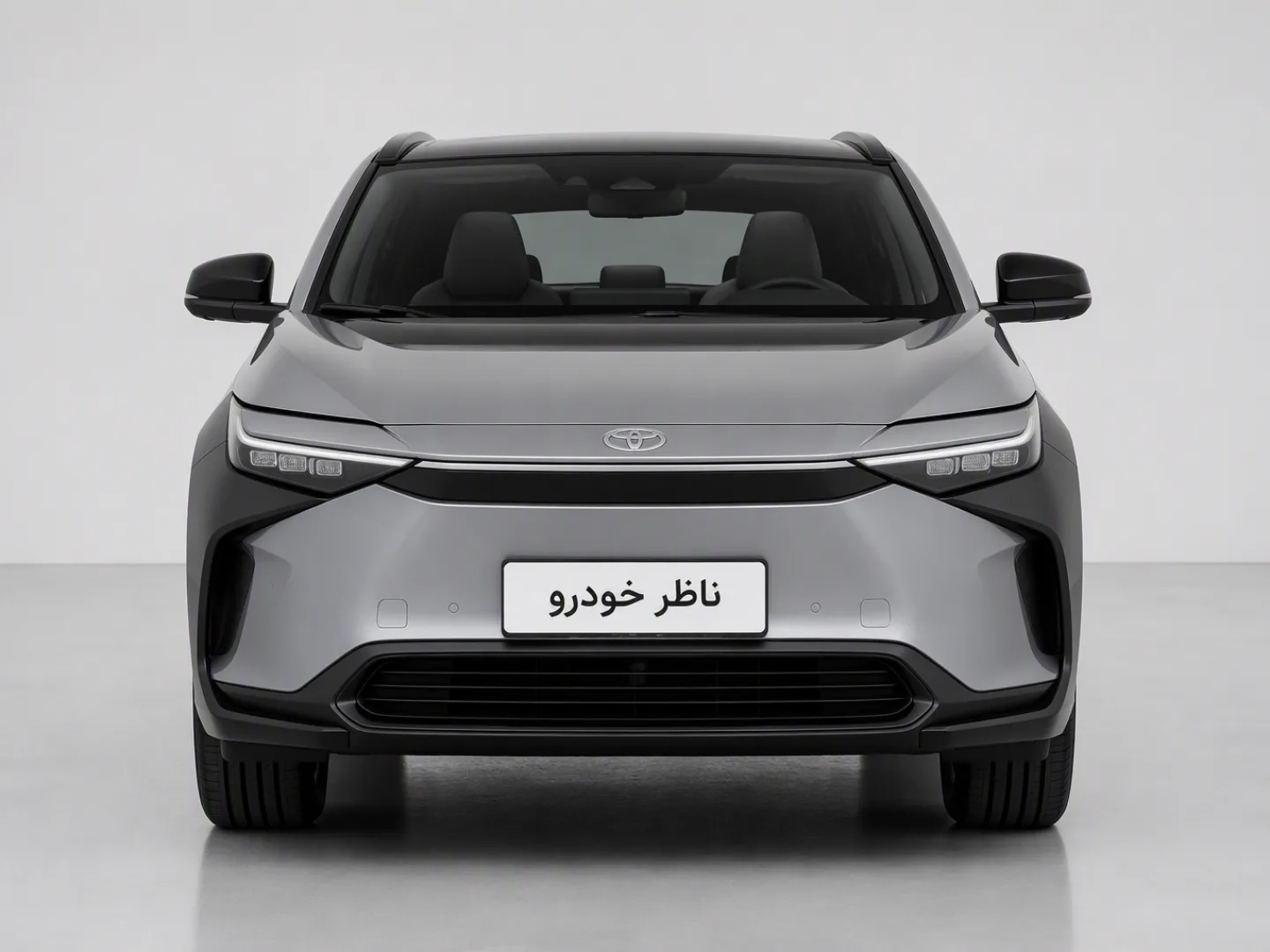 نمای مستقیم جلو تویوتا bz4X 615 پرو سال 2024 - 2025